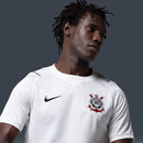 Camisa Corinthians I 2026/27 s/n Jogador Nike Masculina - Branco+Preto