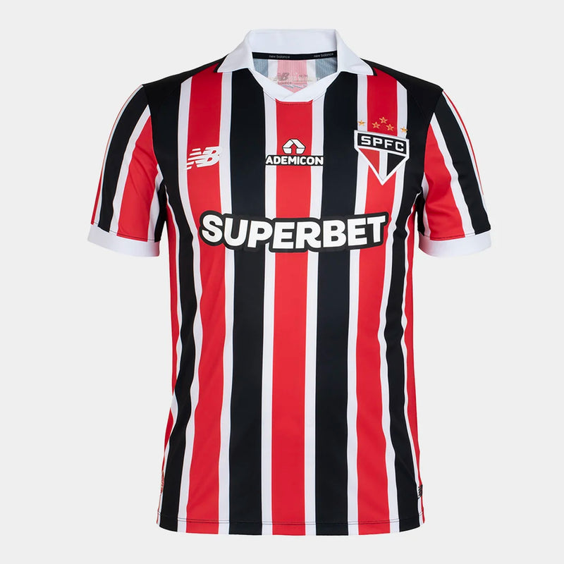 Camisa São Paulo II 2026/27 Torcedor New Balance Masculina - Vermelho+Branco
