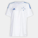 Camisa Cruzeiro II 2026/27 Torcedor Adidas Feminina - Branco+Azul