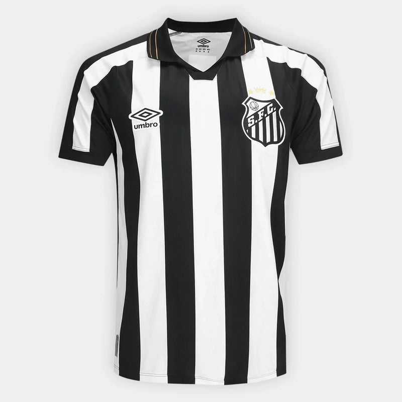 Camisa Santos II 2026/27 Torcedor Umbro Masculina - Branco+Preto