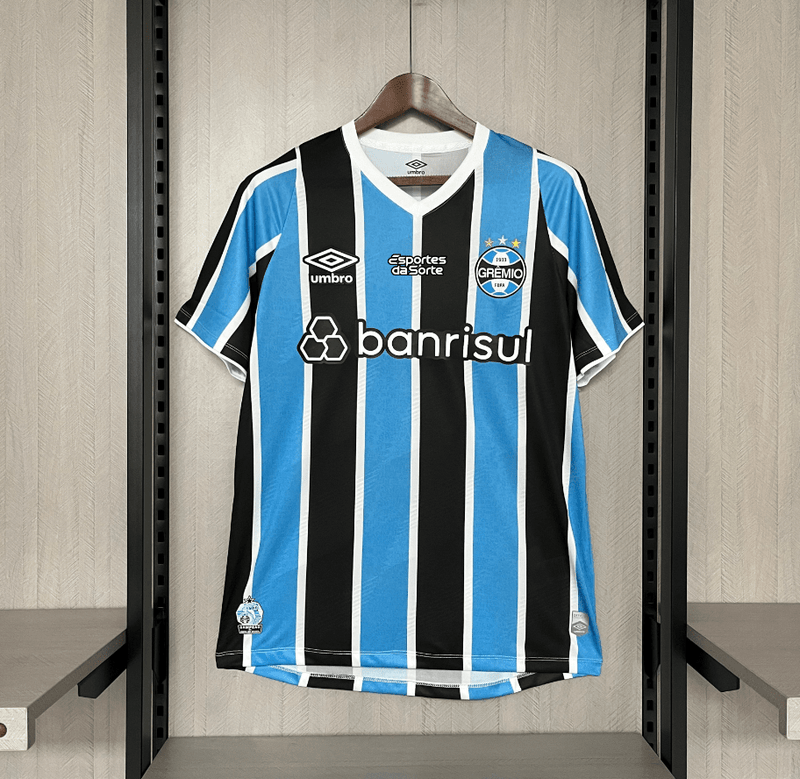 Camisa Masculina Umbro Gremio Oficial 24/25 Torcedor   (Com todos patrocinadores)